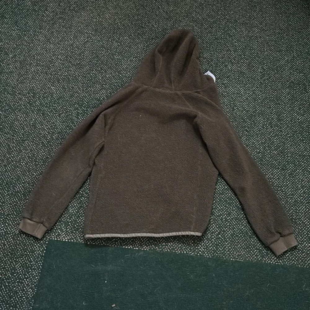 Cotopaxi dark green with light blue full zip Sherpa hoodie size small - Picture 4 of 4